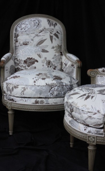 45 fauteuil style louis XVI chinoiserie
